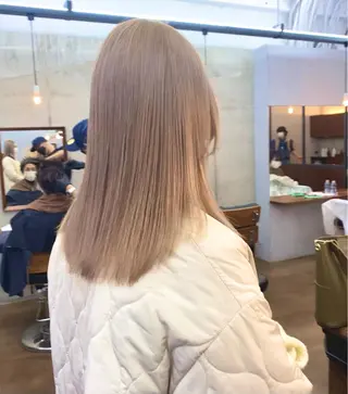 セミロング カラー ハイトーン/デザイン hirokiのヘアスタイル