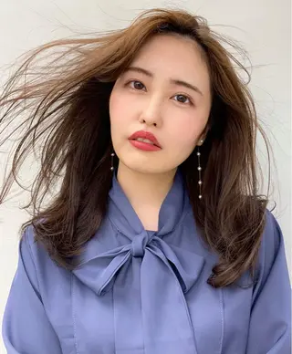 ヘアアレンジ 韓国風🇰🇷うる艶 レイヤー/海青🫧のヘアスタイル