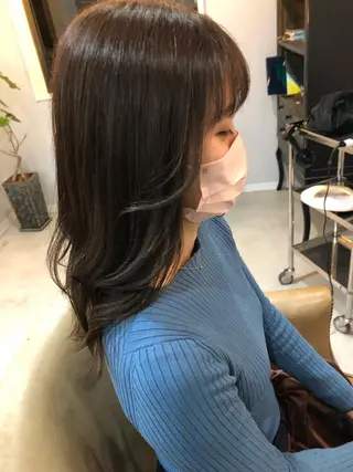 ミディアム ayumi ／透明感カラーのヘアスタイル