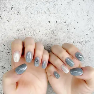 セミロング カラー パーマ ヘアアレンジ メンズ キッズ ネイル マツエク・マツパ Salon Ｋのネイルデザイン