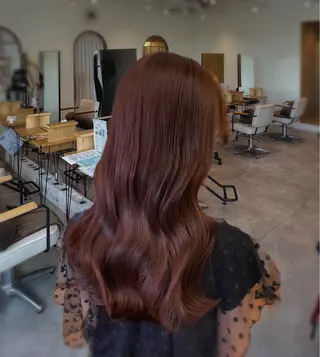 ロング カラー 宮城 心音のヘアスタイル