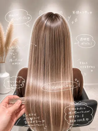 ロング 髪質改善cn nakaoのヘアスタイル