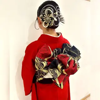 ロング ヘアアレンジ お子様と美容室🧸 HidamaRi絢菜のヘアスタイル