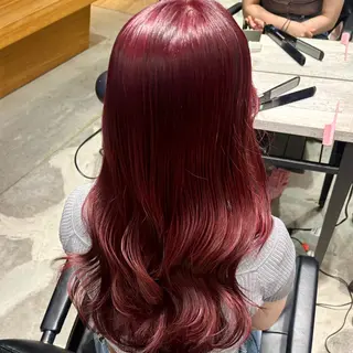 ロング カラー うる艶カラー /縮毛矯正✨レオンのヘアスタイル