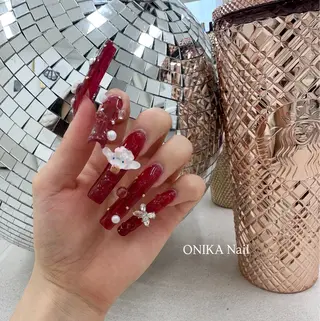 ロング カラー Momoka 🦋のネイルデザイン