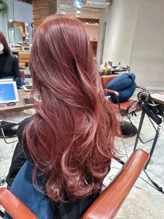 カラー のり🐼顔まわり/ 韓国/レイヤーカットのヘアスタイル