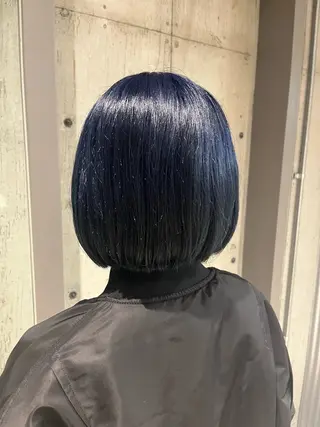 ミディアム カラー ヘアアレンジ ボブ×艶カラー 特化・リクト💥のヘアスタイル