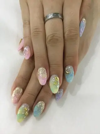 ネイル 💎🐰 saki. m 🐰💎のネイルデザイン