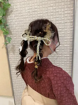 ミディアム ヘアアレンジ 新宿メンズパーマ ヨモギダのヘアスタイル