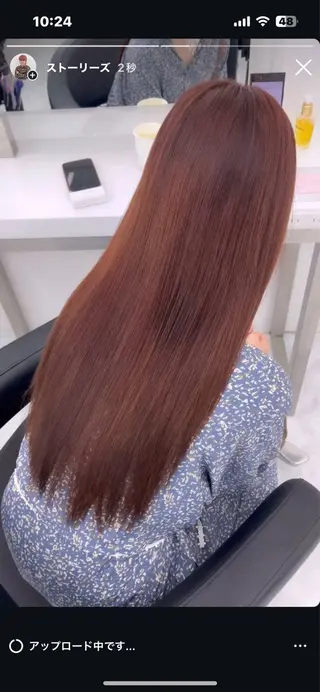ロング カラー ♦️暖色/縮毛矯正/ 🫗kazuki♦️のヘアスタイル
