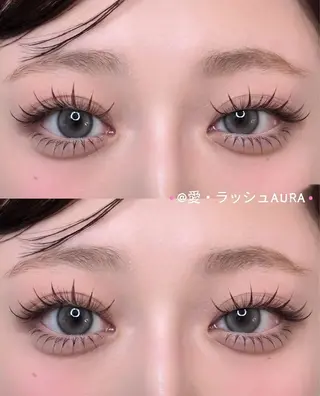 マツエク・マツパ ゆり愛❤️ラツシユ AURAのマツエク・マツパデザイン