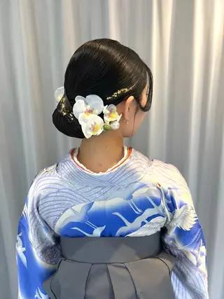 セミロング ヘアアレンジ 池田 みのりのヘアスタイル