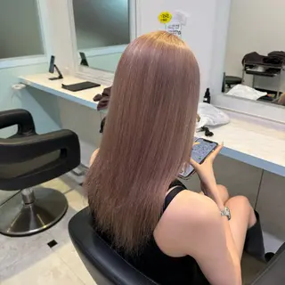 ロング カラー 暖色🩷透明感カラー ♡Maika♡のヘアスタイル