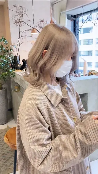 ミディアム カラー 藤田 清志のヘアスタイル