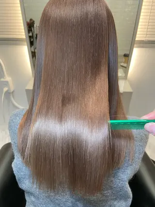 ロング カラー ツバサ 髪質改善のヘアスタイル