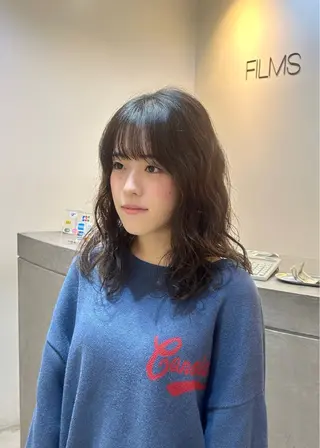 ミディアム パーマ 🩵mahiro/ ショートカット🩵のヘアスタイル