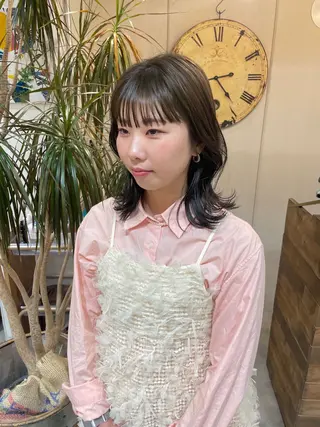 ミディアム 透明感カラー 🦋AYAのヘアスタイル