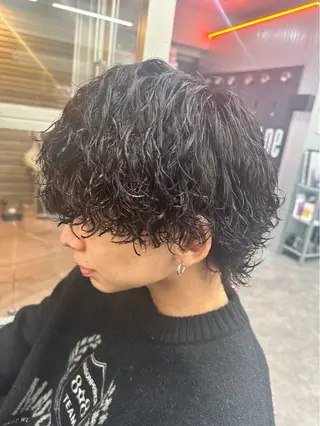 ショート パーマ メンズ お悩み解消✨/ メンズパーマ✨/直樹のヘアスタイル