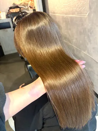ロング カラー 🩶鈴木茉奈🩶艶髪 /透明感/暖色カラーのヘアスタイル
