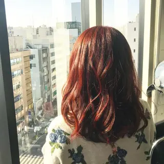 ミディアム カラー ＊横浜駅＊ 金子 誠也のヘアスタイル