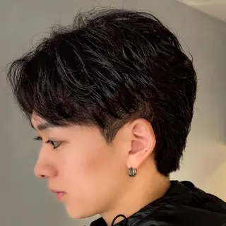 パーマ メンズ センターパート特化/ メンズカット/ヒロキのヘアスタイル