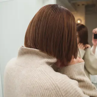 ショート カラー mao/栄/tenn /暖色/ハイトーンのヘアスタイル