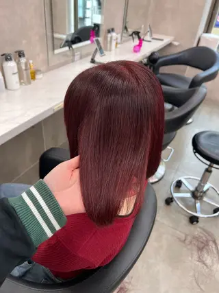 ミディアム カラー 💖札幌カラー 指名No.1💖玲奈のヘアスタイル