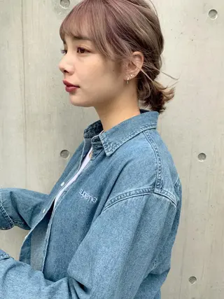 ミディアム 透明感カラー🌿ボブ ✨飛田　ケイのヘアスタイル