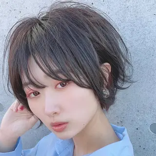 ミディアム カラー パーマ ヘアアレンジ 【公式】amble luxe池袋東口🩷のヘアスタイル