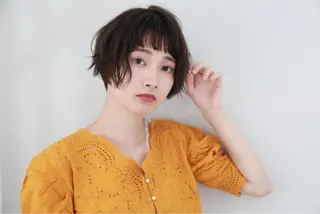 ショート カラー パーマ ヘアアレンジ 可愛いを作る神 ナオヒロのヘアスタイル