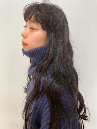 ロング カラー 狩野 羅夢のヘアスタイル