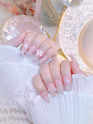 ネイル ワンホン、かわいい系 🎀ななみのネイルデザイン