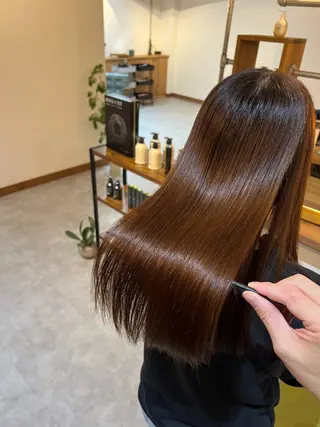 ロング Jyue-ru／北谷 /縮毛矯正/髪質改善のヘアスタイル