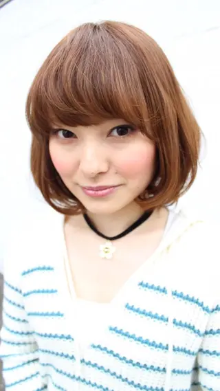 ショート ミディアム カラー パーマ ヘアアレンジ 成松 勇治のヘアスタイル