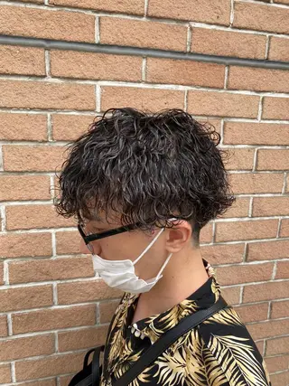 パーマ メンズ メンズブリーチカラー /パーマ ごーた立川のヘアスタイル
