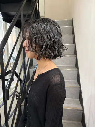 ミディアム パーマ nao/福岡美容室 パーマ/ボブパーマのヘアスタイル