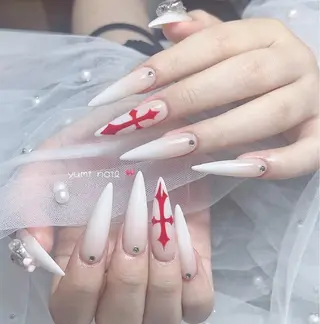 ネイル 𝐲𝐮𝐦𝐢🎀 長さ出しデザイン専門のネイルデザイン