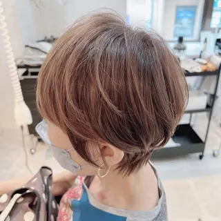 ショート カラー 透明感カラー/艶髪 🌷ちばなお🌷のヘアスタイル
