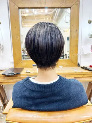ショート カラー 👑銀座ショート/ 絶壁補正/金子涼👑のヘアスタイル