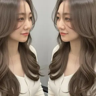 ロング カラー 中韓🇨🇳🇰🇷 トレンド&髪質改善のヘアスタイル