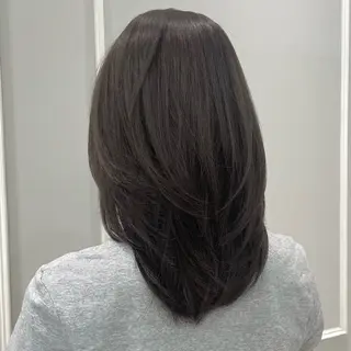 ミディアム カラー 🩶赤み消しカラー 🐈‍⬛荻野美思🐾のヘアスタイル