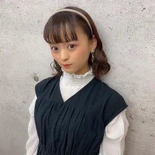 ミディアム ヘアアレンジ TELA HAIR 石岡♡ａｉｋａのヘアスタイル