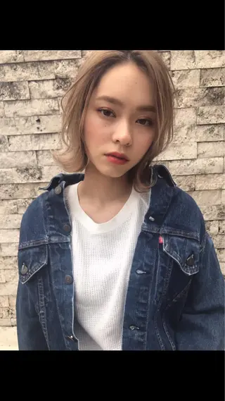ミディアム 透明感カラー🌿ボブ ✨飛田　ケイのヘアスタイル