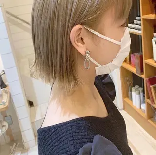 ショート カラー 渋谷/韓国風 西原直樹のヘアスタイル