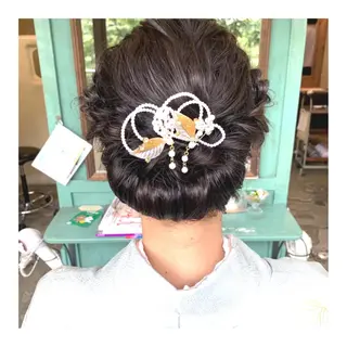 ミディアム ヘアアレンジ 🌻あいり merci.🌻のヘアスタイル