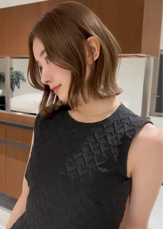 ショート 小顔ボブ jilblanカホのヘアスタイル