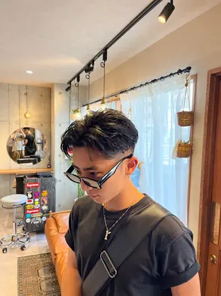 ショート メンズ 🌀メンズパーマ🌀 🐏丸山祐宇🐏のヘアスタイル