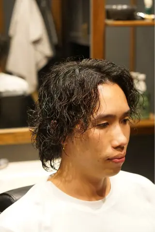 ミディアム 工藤 駿輔のヘアスタイル
