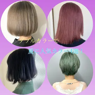 ショート カラー ヘアアレンジ 美髪矯正・レイヤー 倉友哉のヘアスタイル