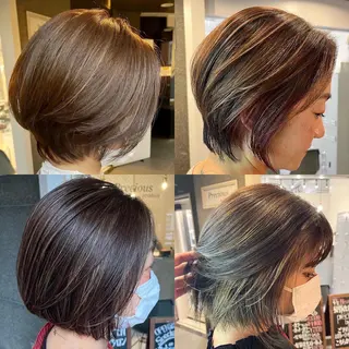 ショート カラー 美容室 HAKUAのヘアスタイル